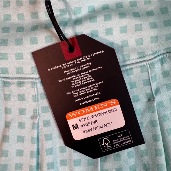 NWT Antigua Apparel Golf Skirt Size Medium - Picture 2 of 5